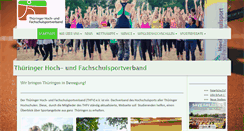 Desktop Screenshot of hochschulsport-thueringen.de